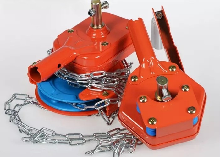 Manual Roll Up Motor Machine For Greenhouse Orange Blue Film Roller For Roof Ventilation And Shade Net