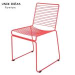 White Black Metal Wire Dining Chairs Set Of 4 Cafe Restaurant 51x53.5x78cm
