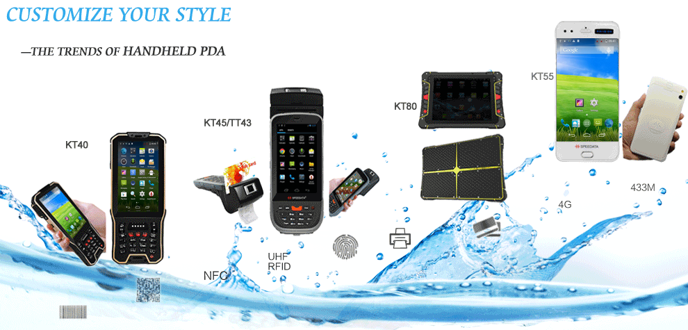IP65 Mobile Barcode Scanner Android with Multiple Honeywell or Symbol Modules