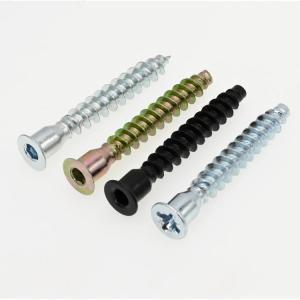 Wholesale Flat Head Drive Self Tapping Euro Screw Hexagonal Wood 6.3x50 Furniture Confirmat Screw 7x50 Cabinet Connecting Confirma from china suppliers