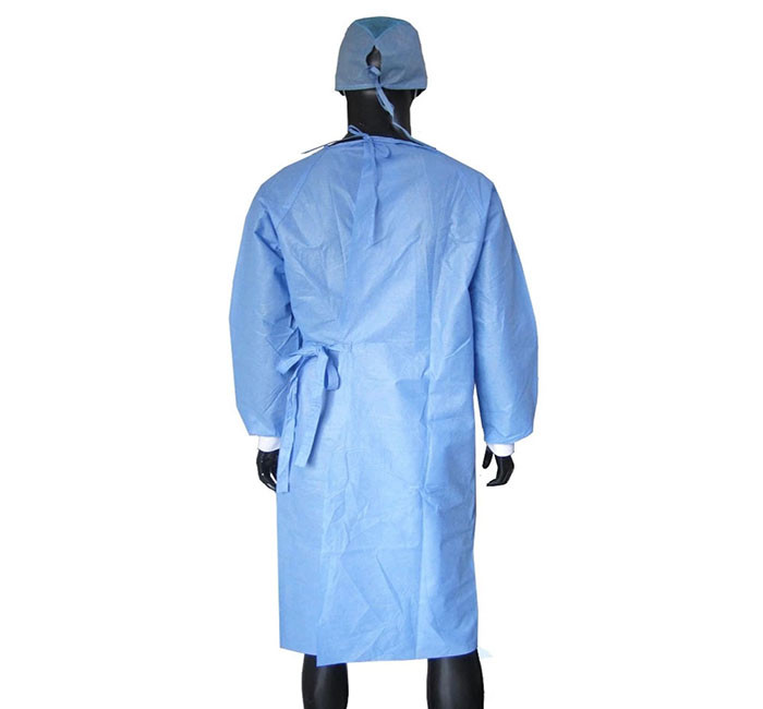 Sterilization Blue EO SMS Disposable Surgical Gown