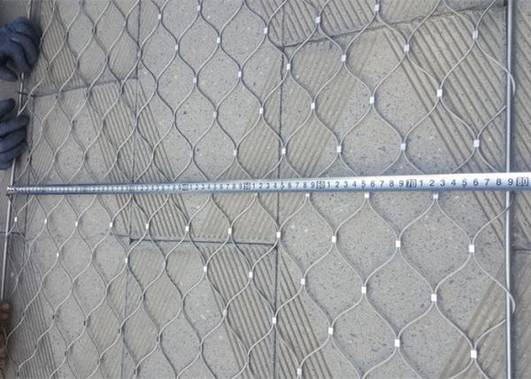 AISI 316 Diamond Shape Ferruled Stainless Steel Wire Rope Mesh for decorationTEN