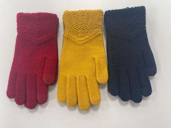 Acrylic Insulated Winter Knit Gloves for Keeping Warm Stretchy Fit 1 Pair