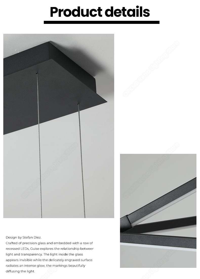 Minimalist Chandelier Designer Modern Creative Nordic Geometric Art Decor Chandelier(WH-MI-451)
