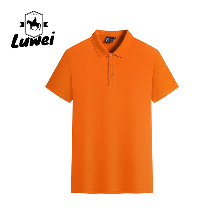 Embroidery Logo Mens Polo T Shirts Breasted Cardigan Lattice Polyester
