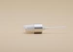18mm Cosmetic Treatment Pumps Matt Silver Closure White PP Half Cap