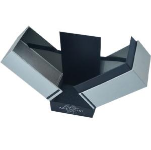 Wholesale Vertical Unique Double Door Magnetic Closure Gift Box CMYK Paper Rigid Wine Gift Box from china suppliers
