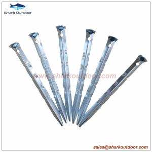 Wholesale Ripple steel tent pegs tent stake 18cm from china suppliers