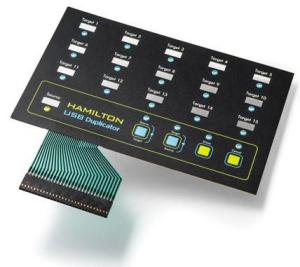 Wholesale EL Lighting Illuminated Membrane Switch Keyboard For Industrial Equipment from china suppliers