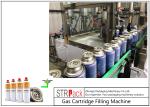 380V 50Hz Bottle Filling Line Full Automatic Gas Cartridge Aerosol Filling Line