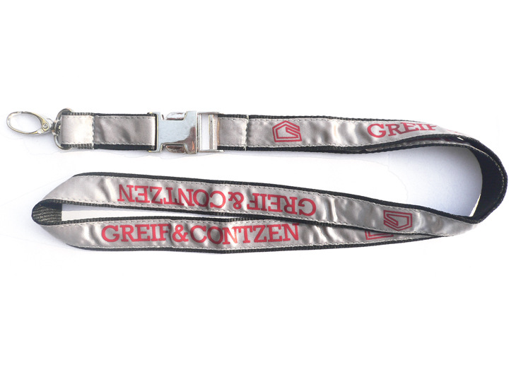 Two layered Polyester satin lanyards
