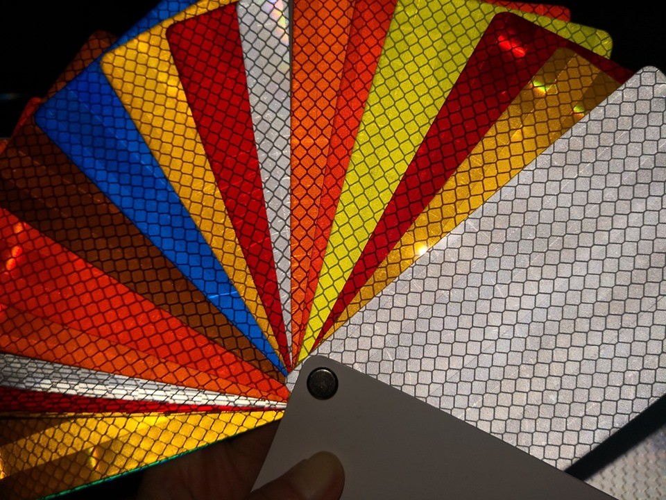 Honeycomb EGP Multi Color Vinyl Stickers High Intensity Reflective Type