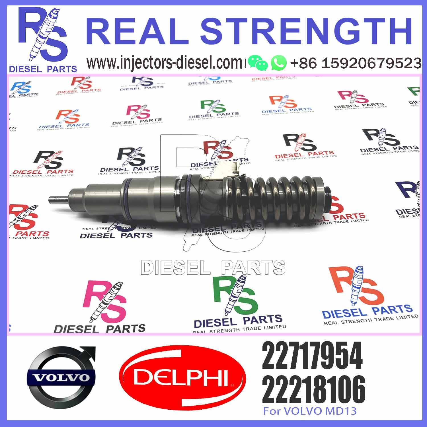 Diesel fuel Injector 21458369 22499124 22717954 for V-O-L-V D13/D16 engine