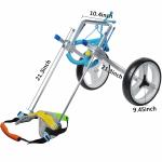 16-20.5'' Disabled Dog Hind Leg Wheelchair Small Doggie Wheelchair