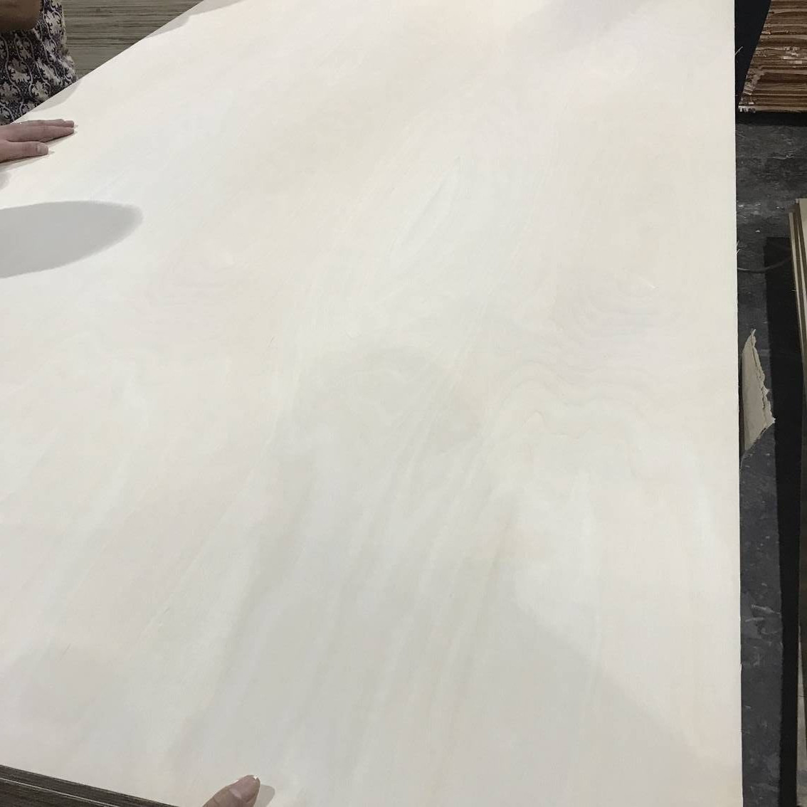 Full Poplar Core E0 Glue CARB Birch Faced Plywood