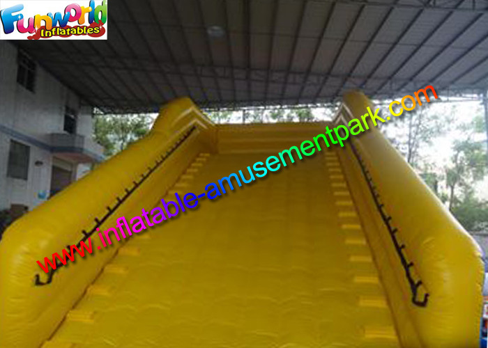 0.55 mm PVC Red Inflatable Sports Games With Track Lane Race