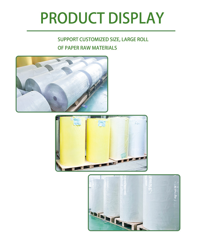 Self Adhesive Sticker Paper Roll 50 transparent PET acrylic adhesive 140 yellow