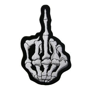 Wholesale OEM Finger Ghost Motorcycle Club Vest Patches 3D Hand Washable from china suppliers
