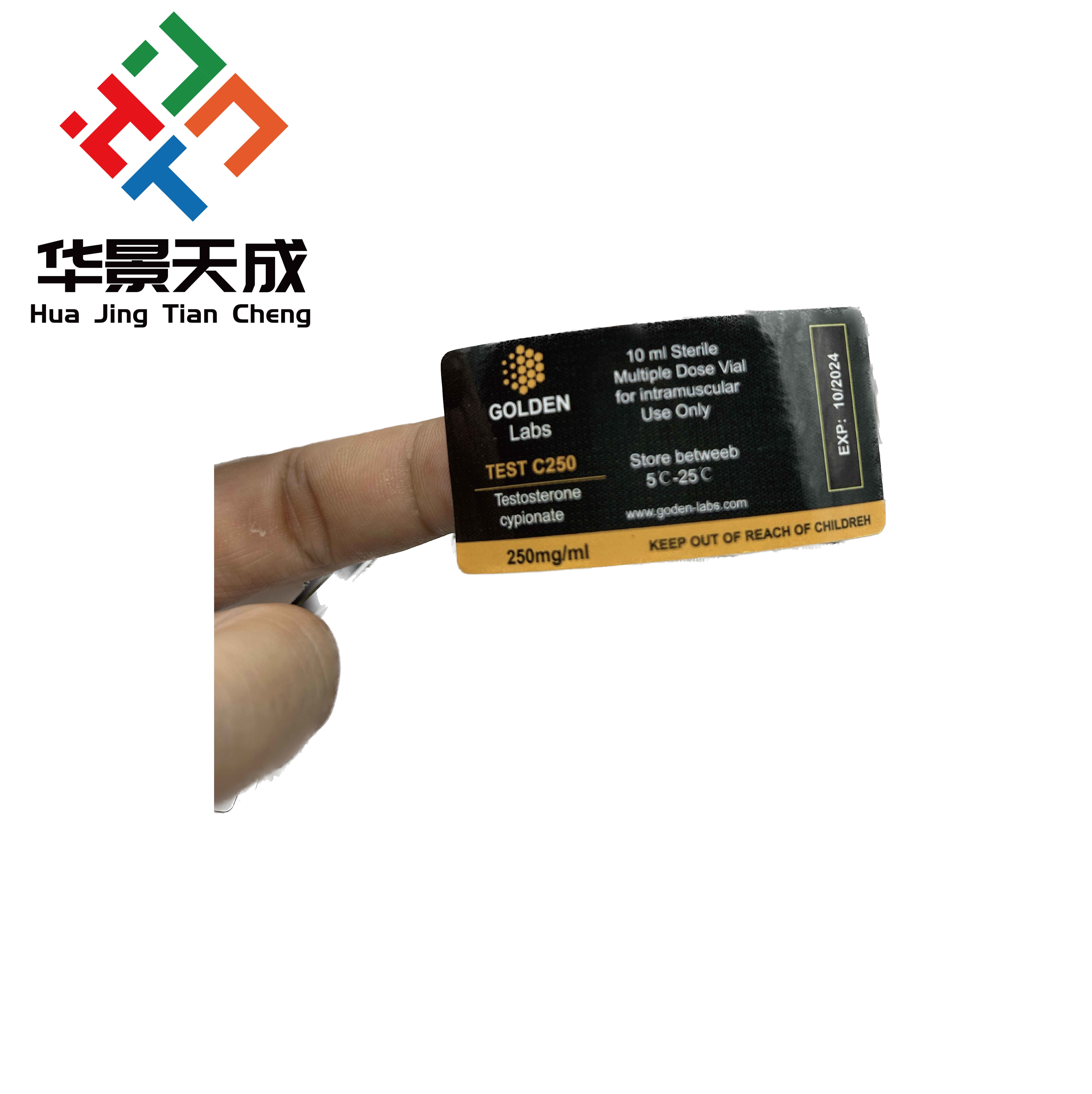 Customized Bottle Sticker Label With Permanent Adhesive For High Standards