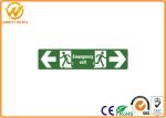 400*150mm 1mm Plastic Plate Traffic Warning Signs , Photoluminescent Emergency