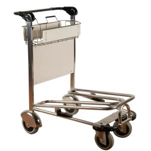 Wholesale CE Stainless Steel Airport Luggage Trolley With Handbreak Airport Passenger Trolley from china suppliers