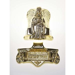 Wholesale Angel Shaped Metal Casket Fitting 19# In Gold Plating Treatment SGS Approved from china suppliers