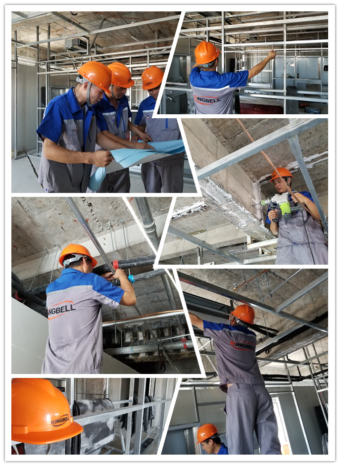 Color Steel Plate Hospital Modular Operating Room Customized 100 - 10000 Air Cleaning