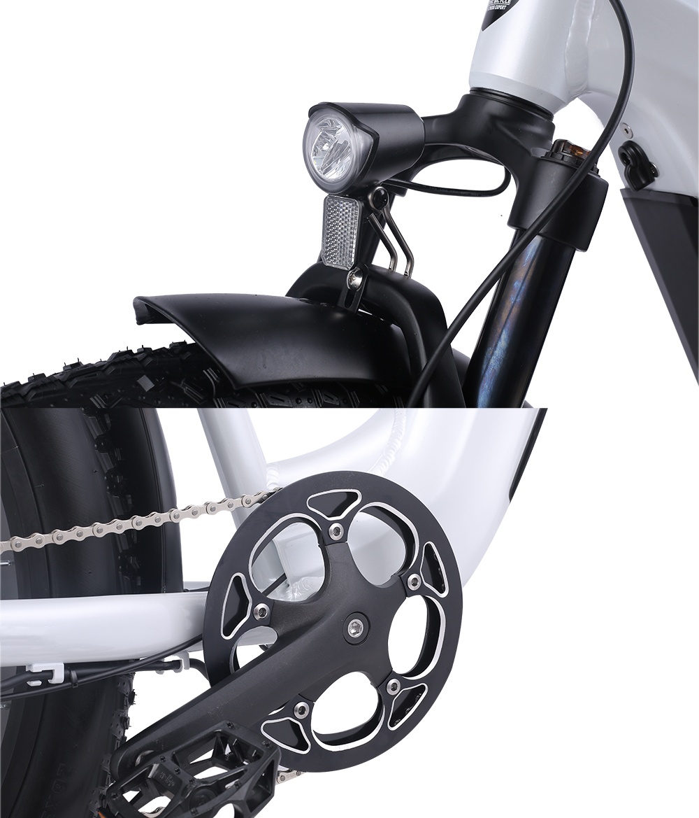 Step Thru Electric City Bike 26 Inch Wheel 7 Speed 48V 17.5Ah Battery Capacity