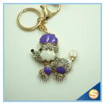 Rhinestone Mouse Shape Metal Key chain Metal Crystal Lovely Key Chain