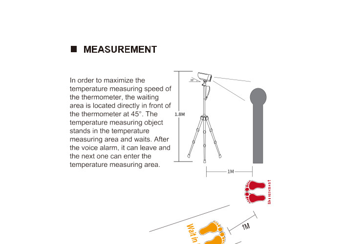 5.0MP 6mm Lens 0.5% Thermal Scanner Fever Camera