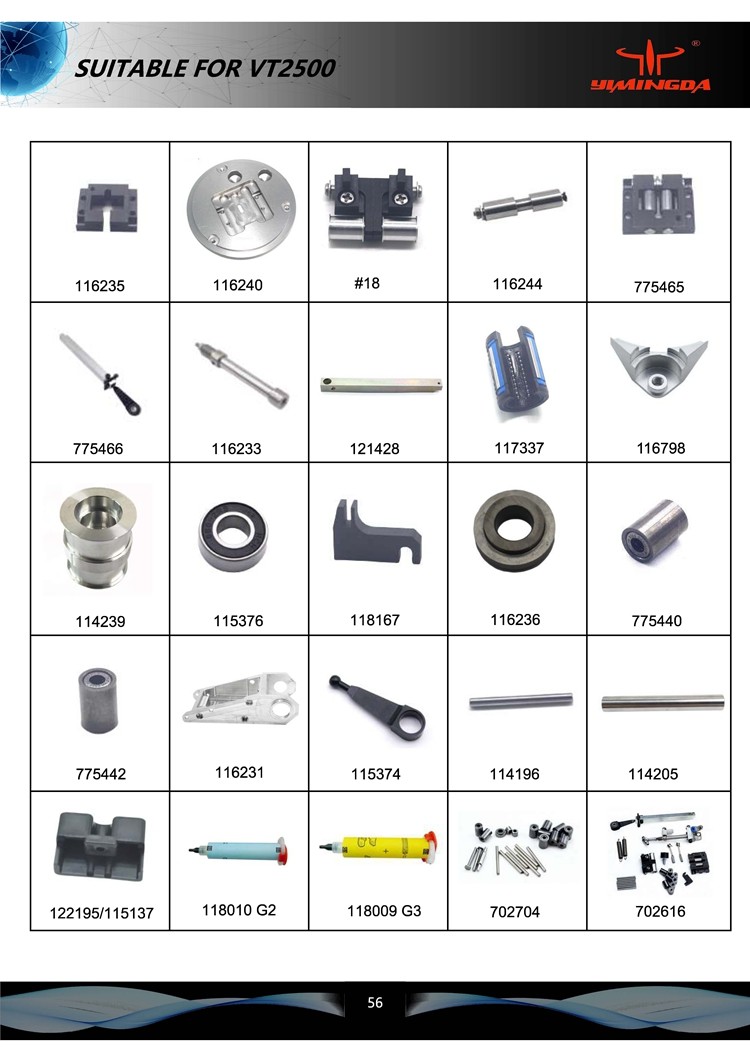 4000H #1 Parts For VT7000 Cutter, Auto Cutter Parts Open Bushing Part No 103060
