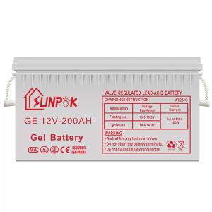 Wholesale Sunpok 12v 200ah 250ah Gel SLA Battery Deep Cycling Capability Dependable Performance from china suppliers