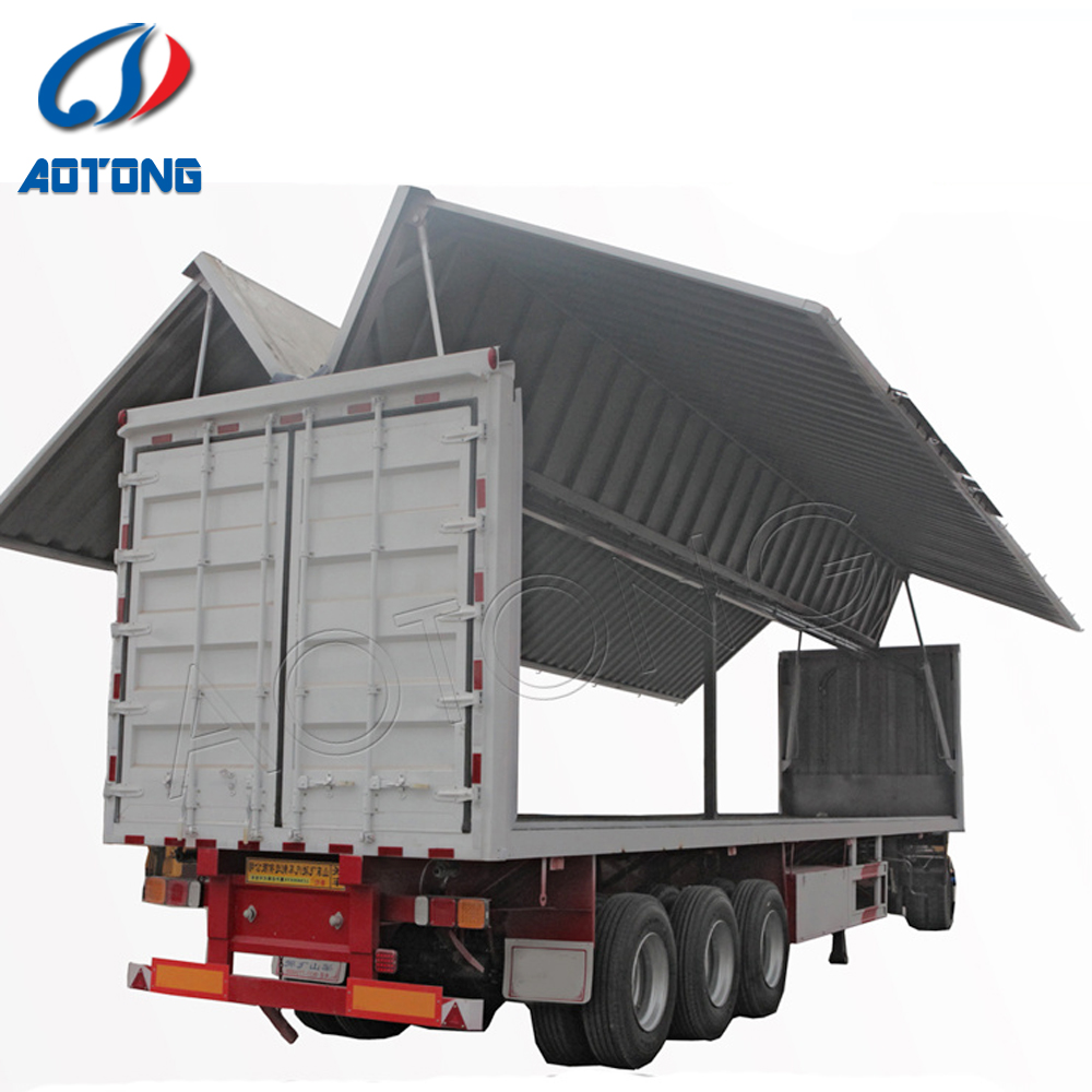 40 Tons Max Payload 13 Ton Axle Enclosed Dry Wing Van Semi Trailer for Express Logistics
