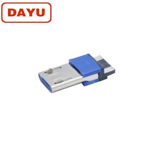 Wholesale Blue Color Plastic 2 Pin Micro Connector Usb Male For Cellphone Cable from china suppliers