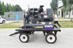 30kw / 37.5kva 4 cylinders silent diesel generator set / movable trailer mounted