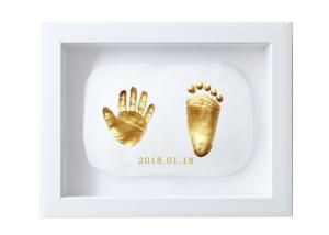 Wholesale Newborn Baby Keepsake Box Hand And Foot Print Frame For Souvenir Gifts from china suppliers