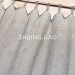 Ring Size 7mm Silver Color Tab Top Ring Mesh Curtain
