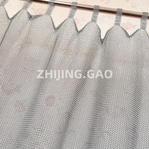 China Ring Size 7mm Silver Color Tab Top Ring Mesh Curtain on sale