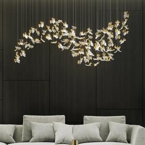 Wholesale Indoor Decoration Chandelier Hotel Villa Staircase Glass LED Pendant Light from china suppliers