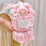 Melody and Kiityt Cat Plush Doll Bouquet Birthday and Qixi Festival Gift for