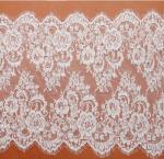 Beautiful Crochet Eyelash Lace Edge Ivory Black Color Double Side