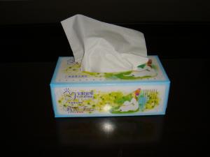 Wholesale 144 sheets Absorbent Soft Facial Tissue Paper , Box Facial Tissue 13gsm from china suppliers
