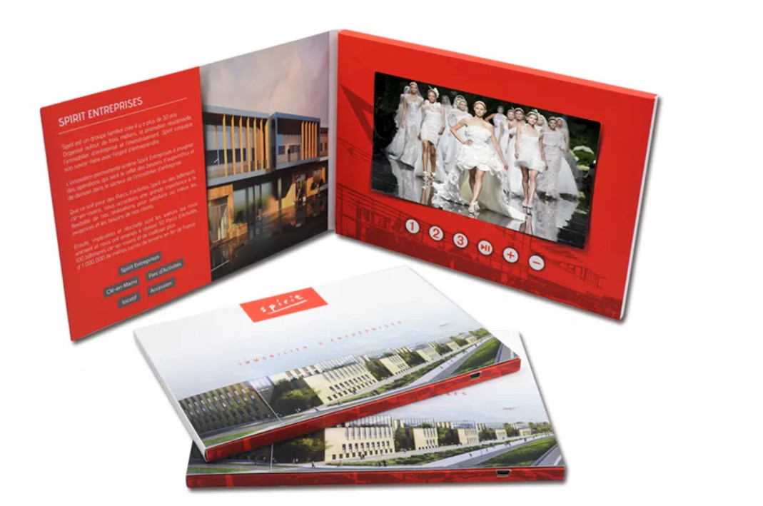birthday Recordable Lcd Digital Player Video Cards Video Brochure Video Book With Touch Screen