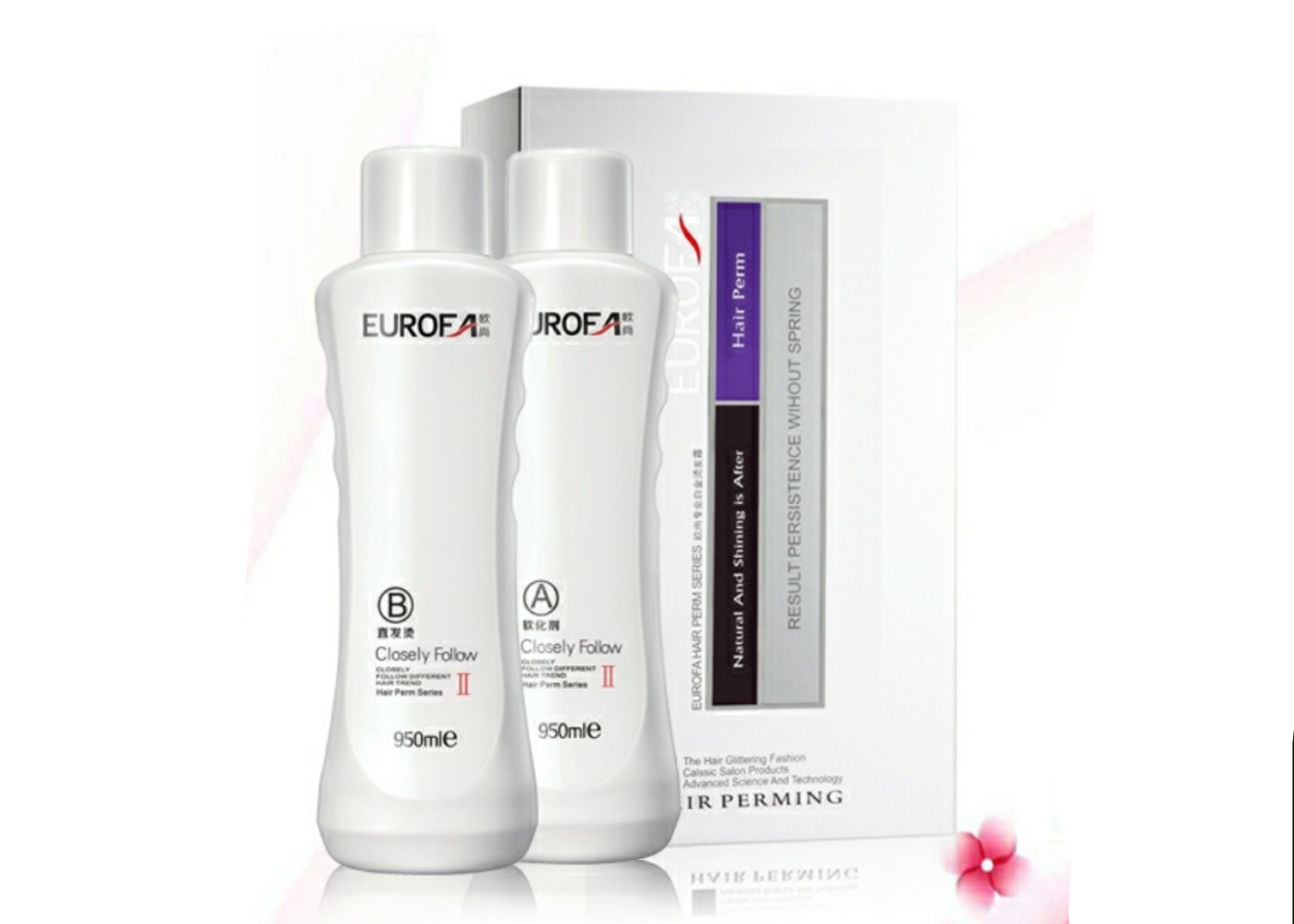 Mild Formula Perm Hair Straightening Lotion 1000ml Keratin / Plant Extract