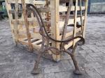 Patio Benches Street Leisure Cast Iron Antique Cast Iron Legs Modern Plastic