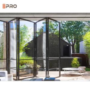 Wholesale Aluminum Double Glass Folding Door With Aluminum Frame from china suppliers