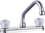 360 Degree Swivel Chrome 2 Handle Kitchen Faucet OEM ODM
