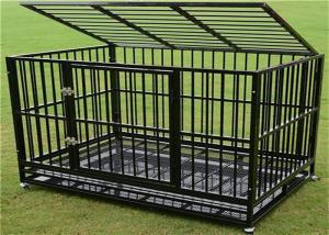 Wholesale Wire Metal Dog Cage Kennel Single or Double-Door Folding Metal Dog Crate from china suppliers
