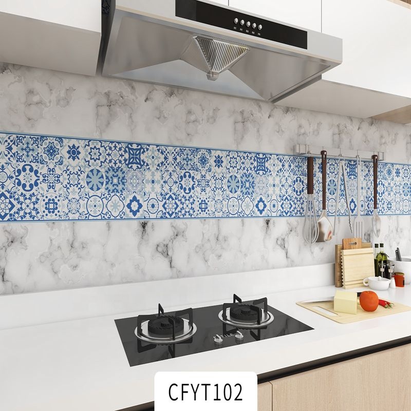 OEM/ODM Kitchen Foil Sticker Backsplash Wallpaper with Fireproof and Removable Design