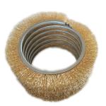 Round Spiral Rotary Outward Cleaning 360 Degree Coil Brush For Polishing Wood